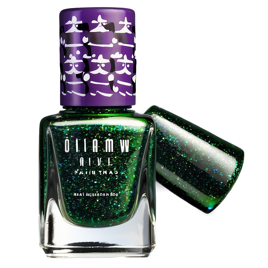 Glitter Nail Polish Png 05252024 PNG image