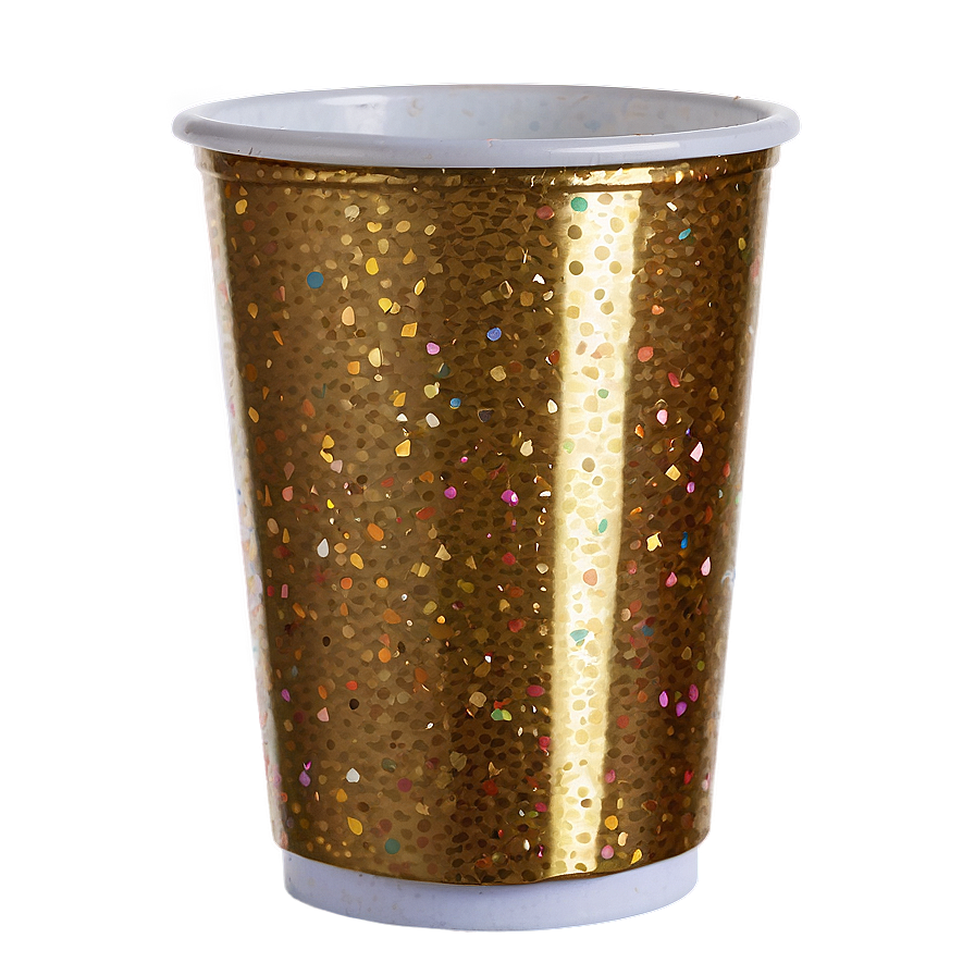 Glitter Plastic Cup Png 06132024 PNG image