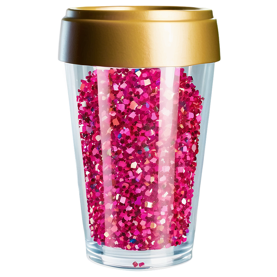 Glitter Plastic Cup Png 06132024 PNG image