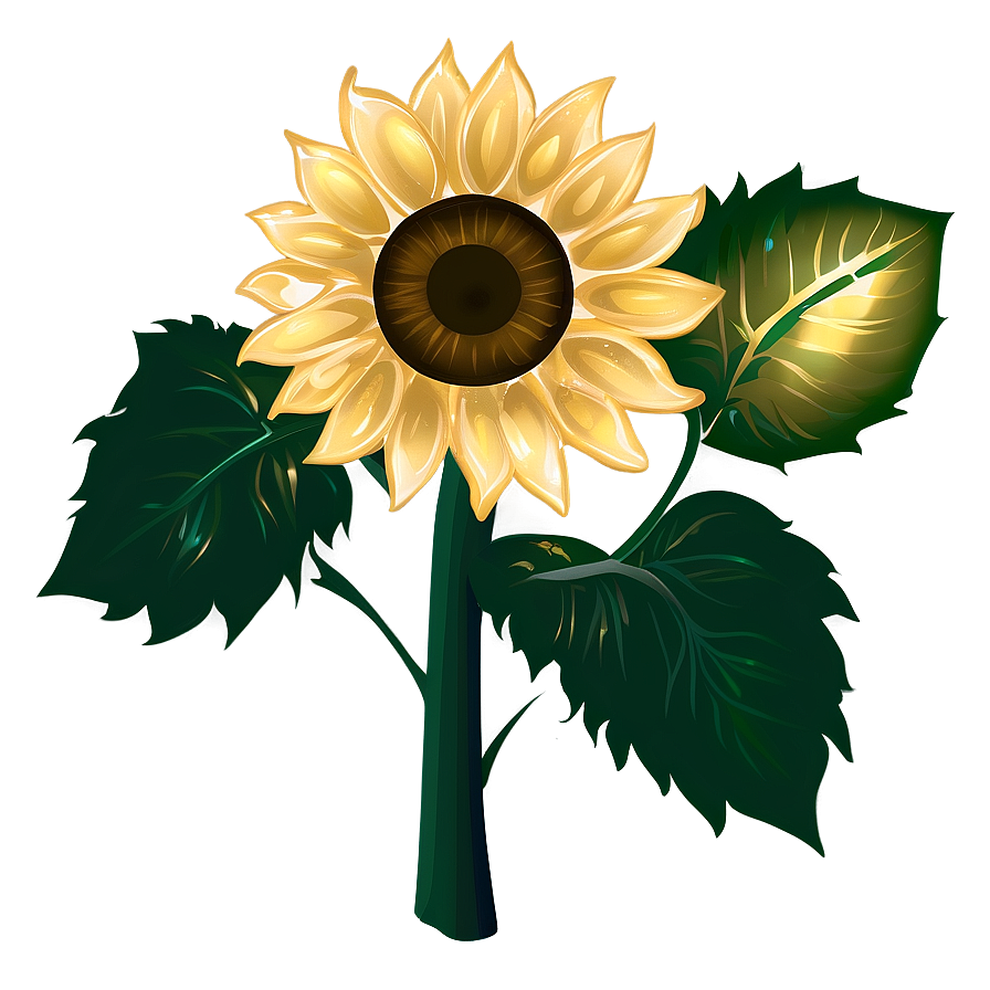 Glitter Sunflower Transparent Png Lgk PNG image