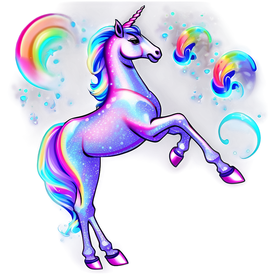 Glitter Unicorn Fantasy Png Cxy82 PNG image