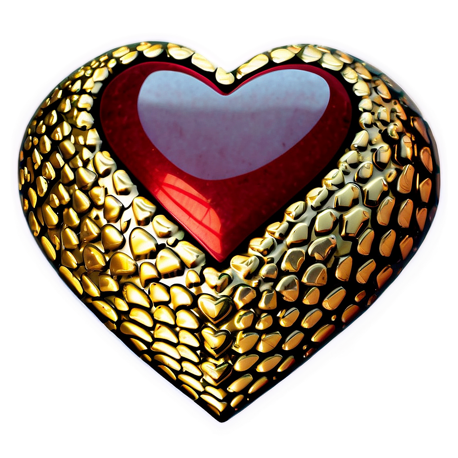 Glitter Valentine Heart Png 06262024 PNG image