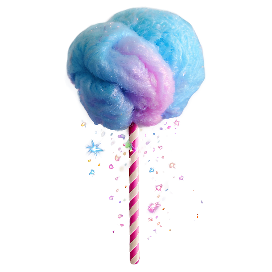 Glittering Cotton Candy Fantasy Png 06122024 PNG image