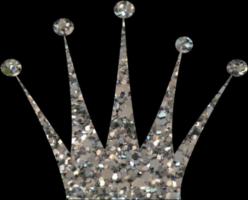 Glittering Crown Graphic PNG image