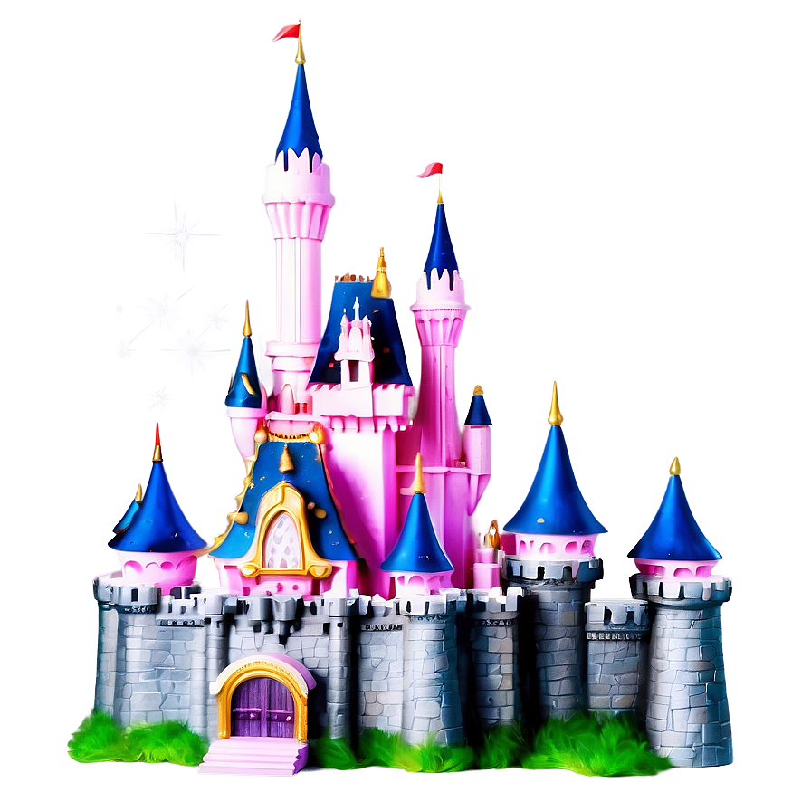 Glittering Disney Castle Png 05242024 PNG image