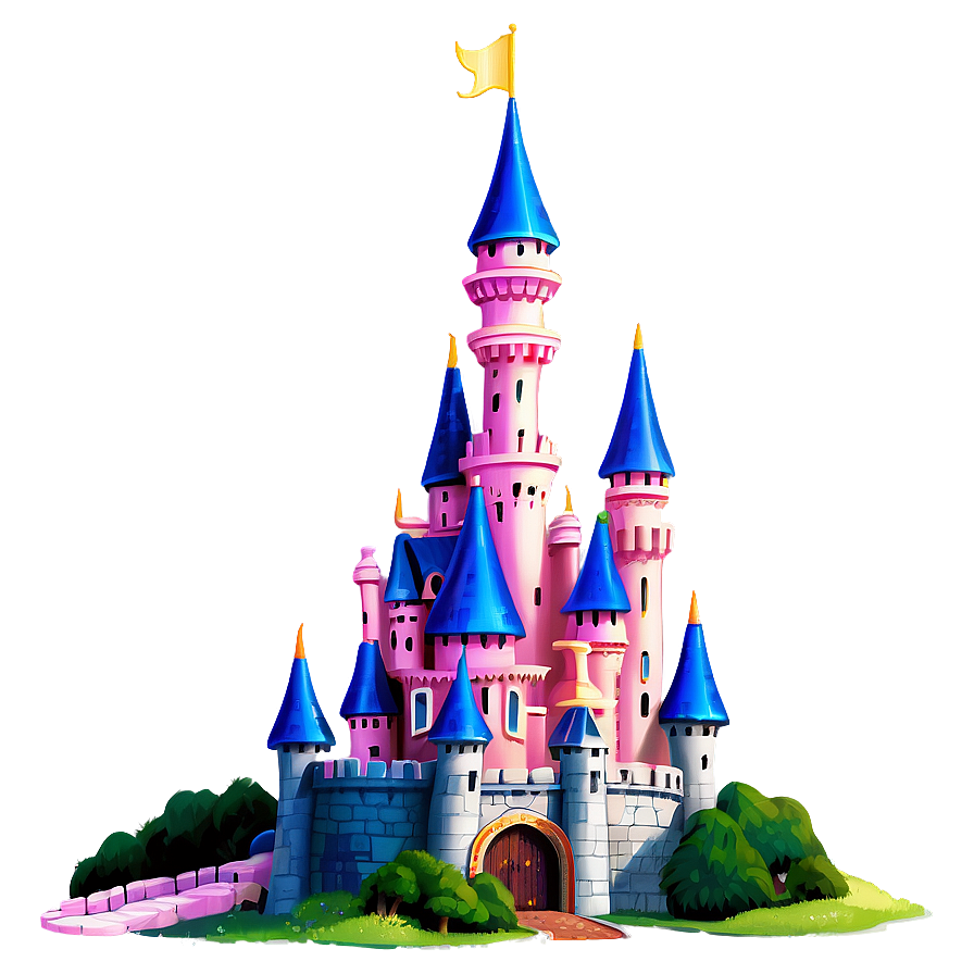 Glittering Disney Castle Png Ofa18 PNG image