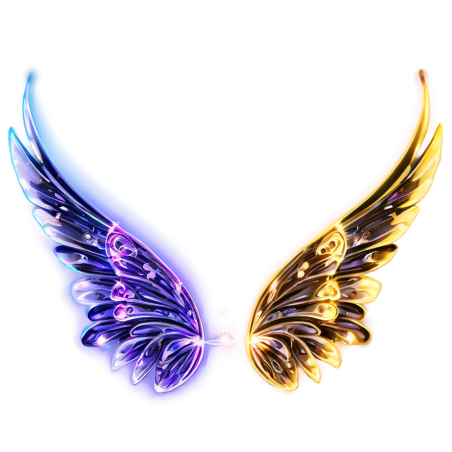 Glittering Fairy Wings Overlay Png Gmj64 PNG image