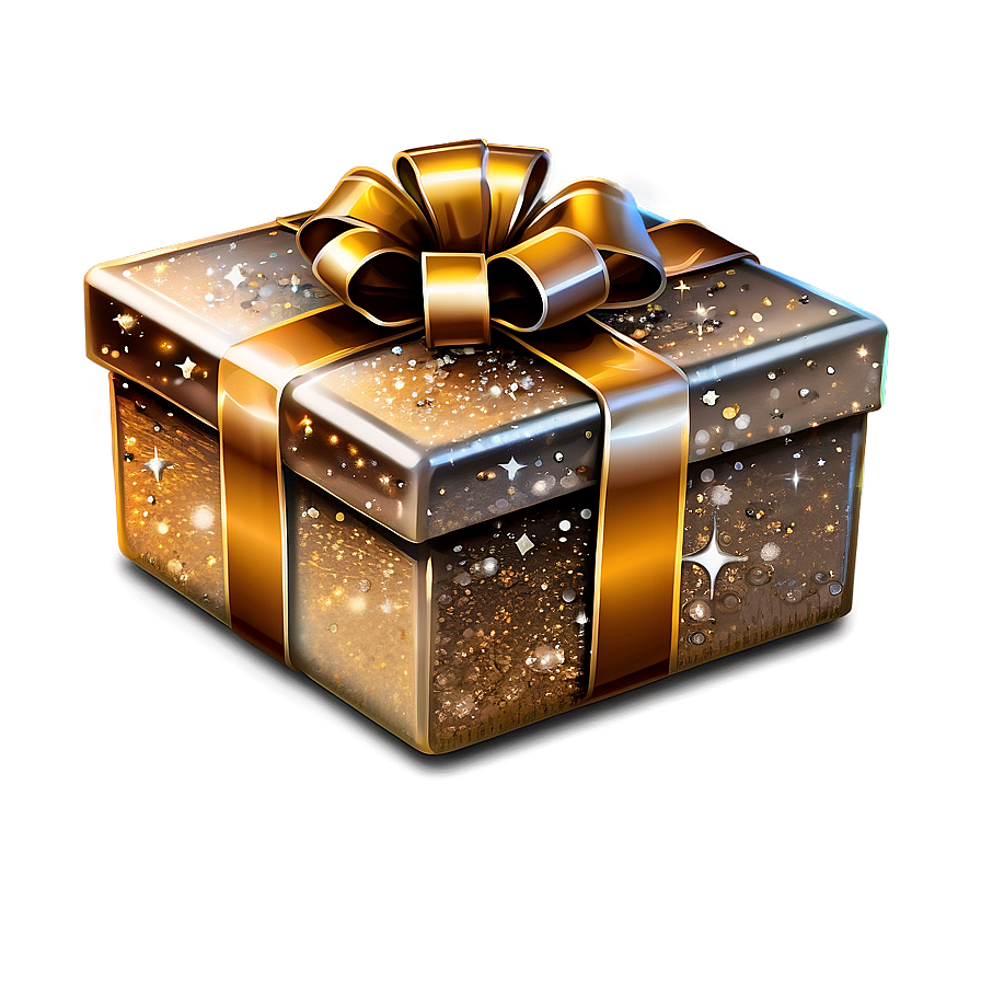 Glittering Gift Box Png 05252024 PNG image