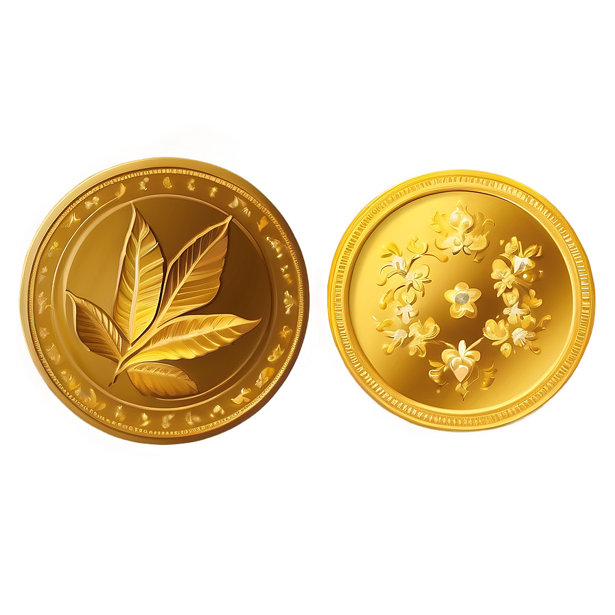 Glittering Gold Coin Png 97 PNG image