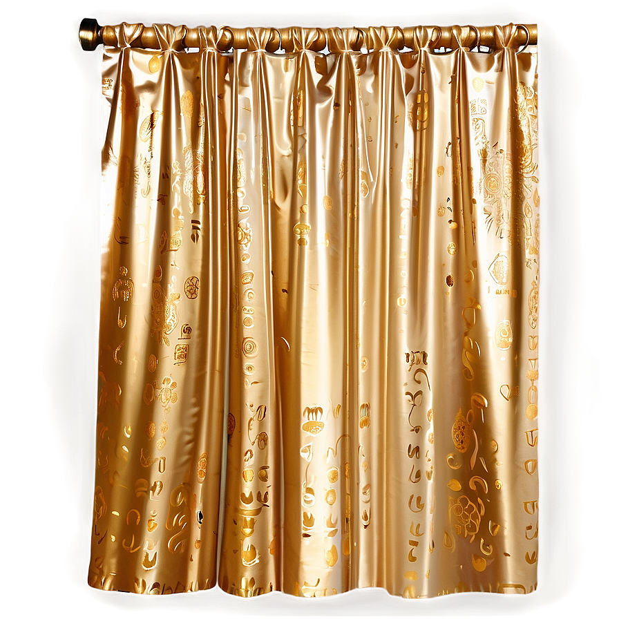 Glittering Gold Curtain Png Xpu86 PNG image