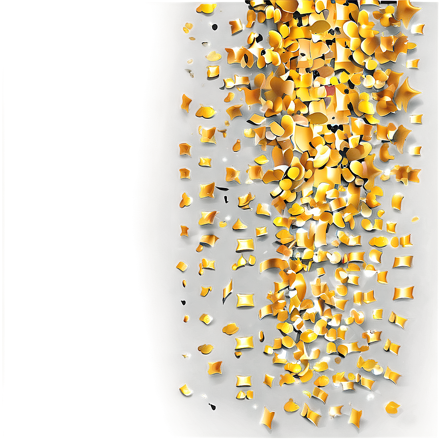 Glittering Golden Confetti Png Ysy34 PNG image