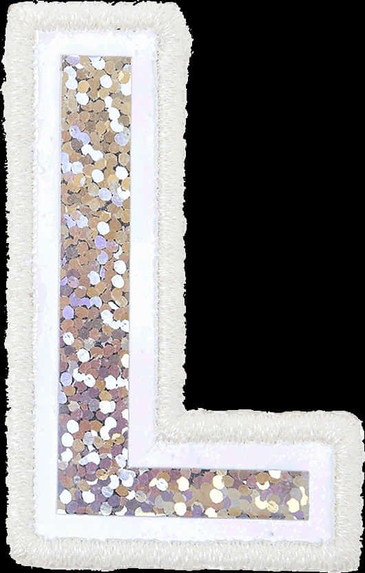 Glittery Letter L Decoration.jpg PNG image