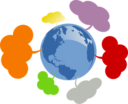 Global Communication Network PNG image