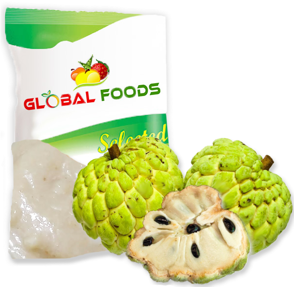 Global Foods Selected Custard Apple Packaging PNG image