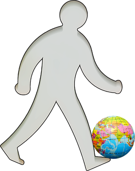 Global Footprint Icon PNG image