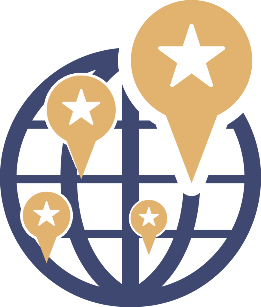 Global Location Pins Vector PNG image