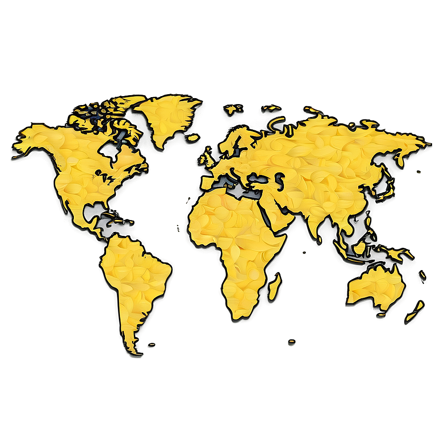 Global Map Outline Vector Png 33 PNG image