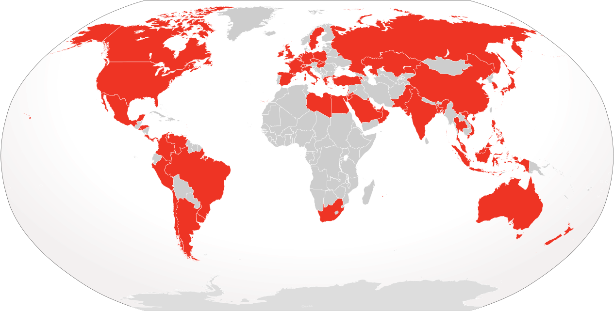 Global Mining Activity Map PNG image