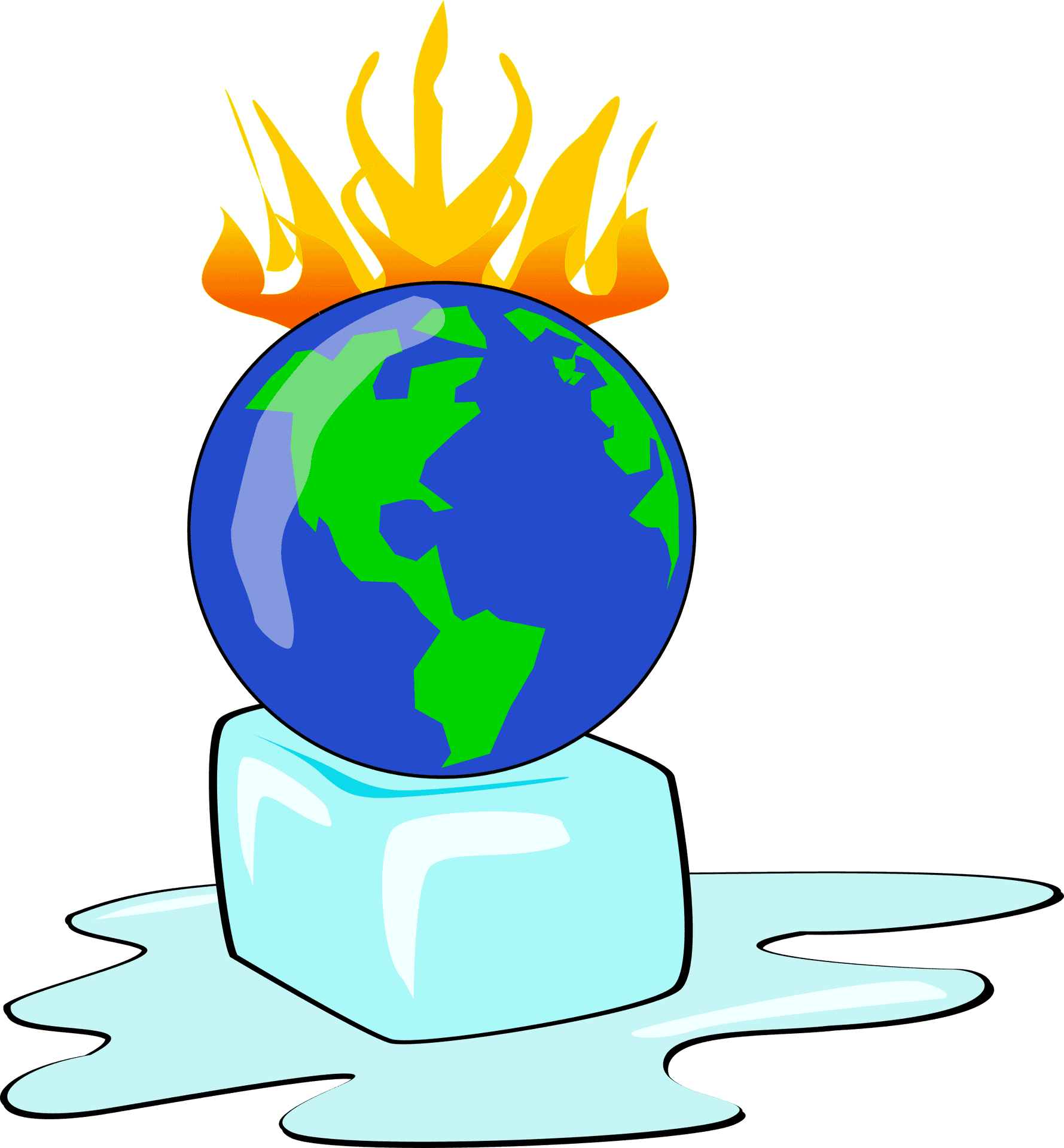 Global Warming Concept Illustration PNG image
