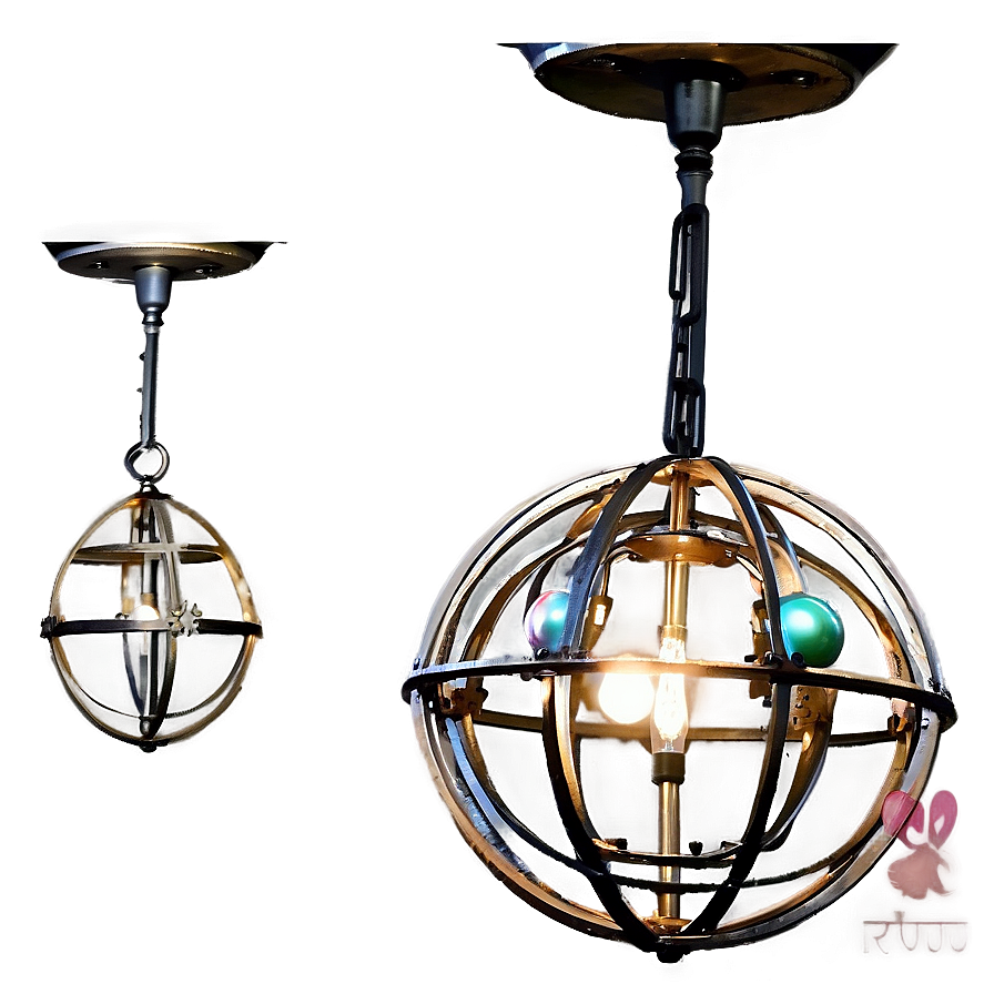 Globe Ceiling Light Png 06212024 PNG image