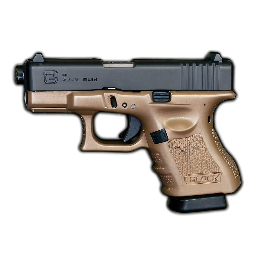 Glock 30s Slim Frame .45 Acp Png Yyn PNG image