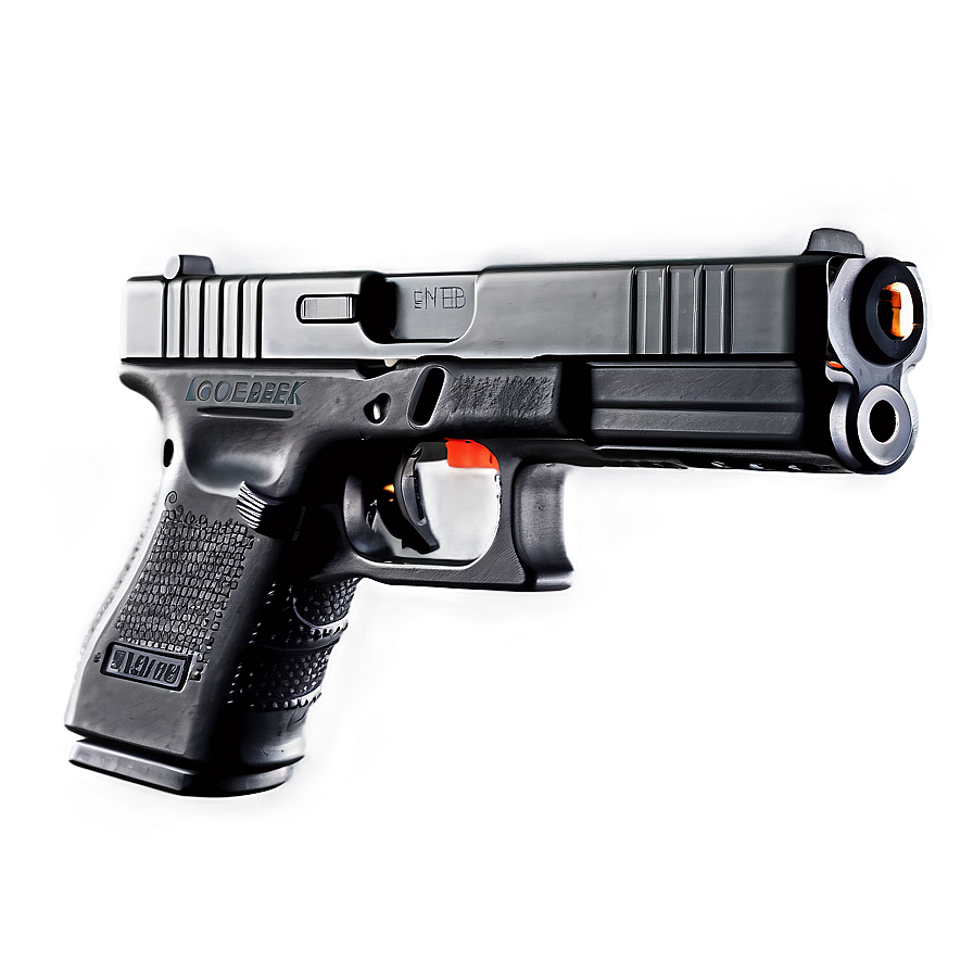 Glock With Extended Magazine Png Ilr45 PNG image