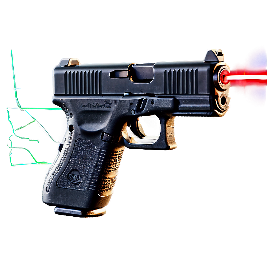 Glock With Laser Sight Attachment Png 31 PNG image