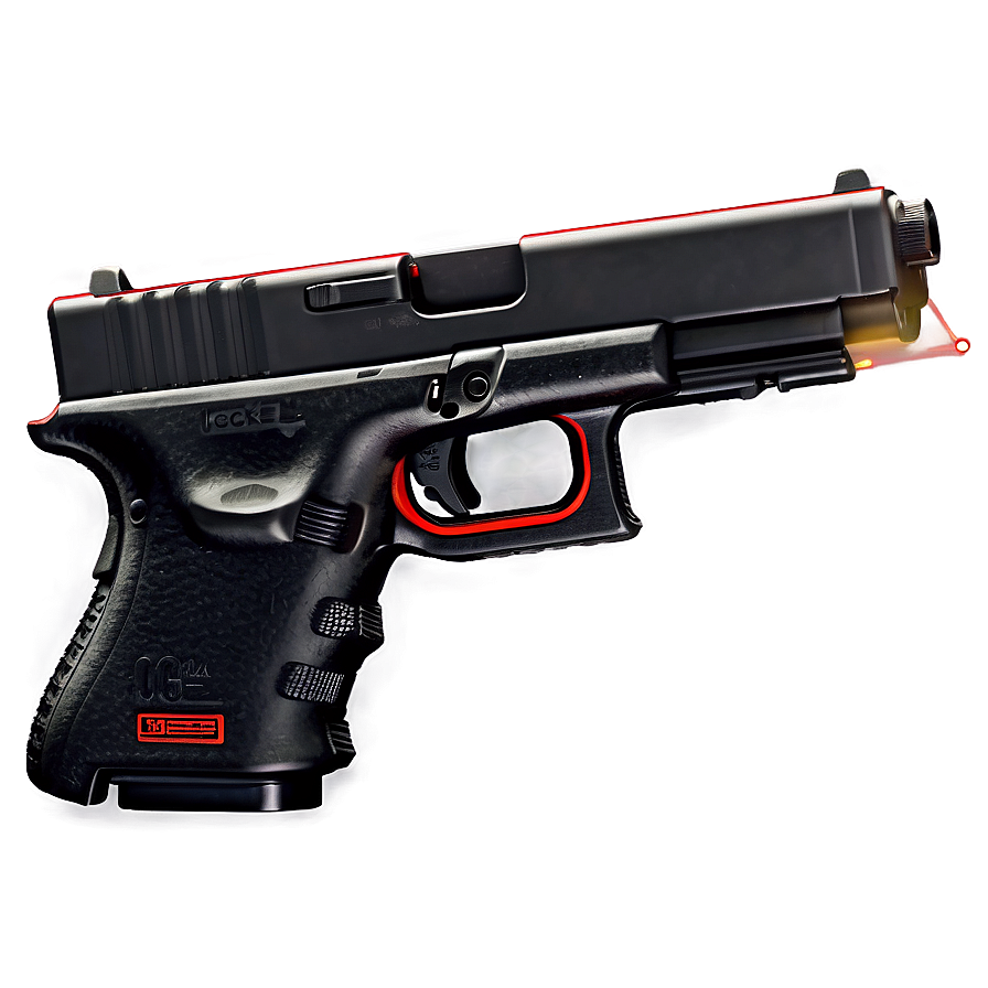 Glock With Laser Sight Attachment Png Huf PNG image