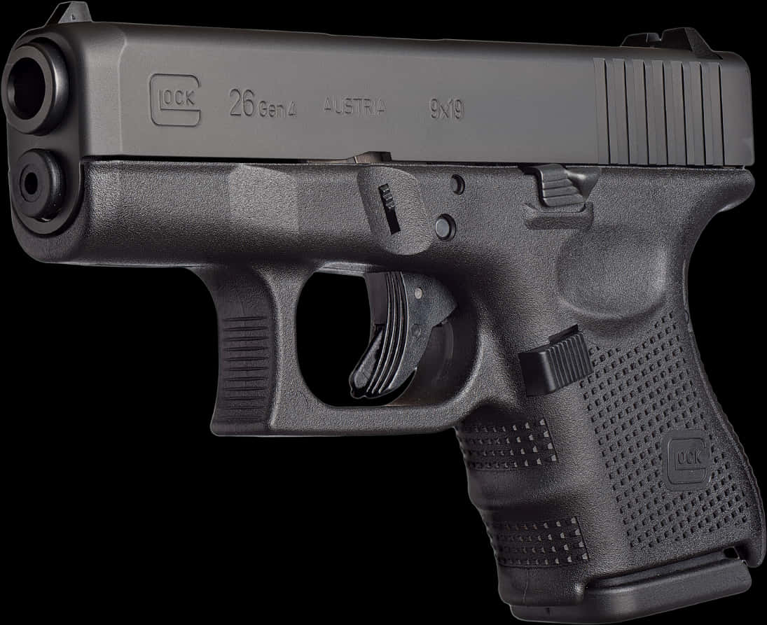 Glock26 Gen4 Handgun PNG image