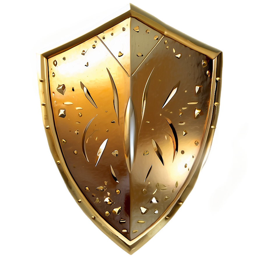 Glorious Gold Shield Png 06282024 PNG image