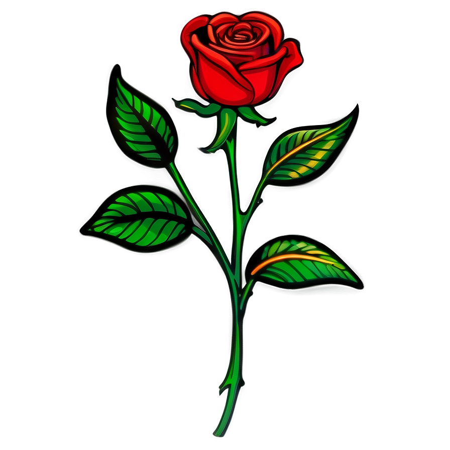 Glorious Rose Tattoo Image Png 05252024 PNG image