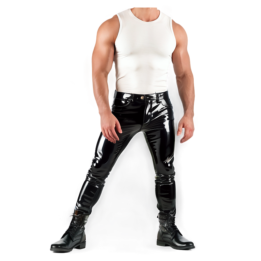 Glossy Black Pants Png 28 PNG image