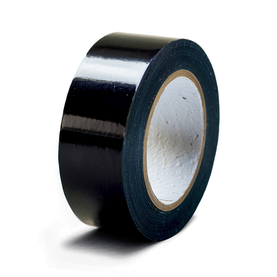 Glossy Black Tape Png 06272024 PNG image