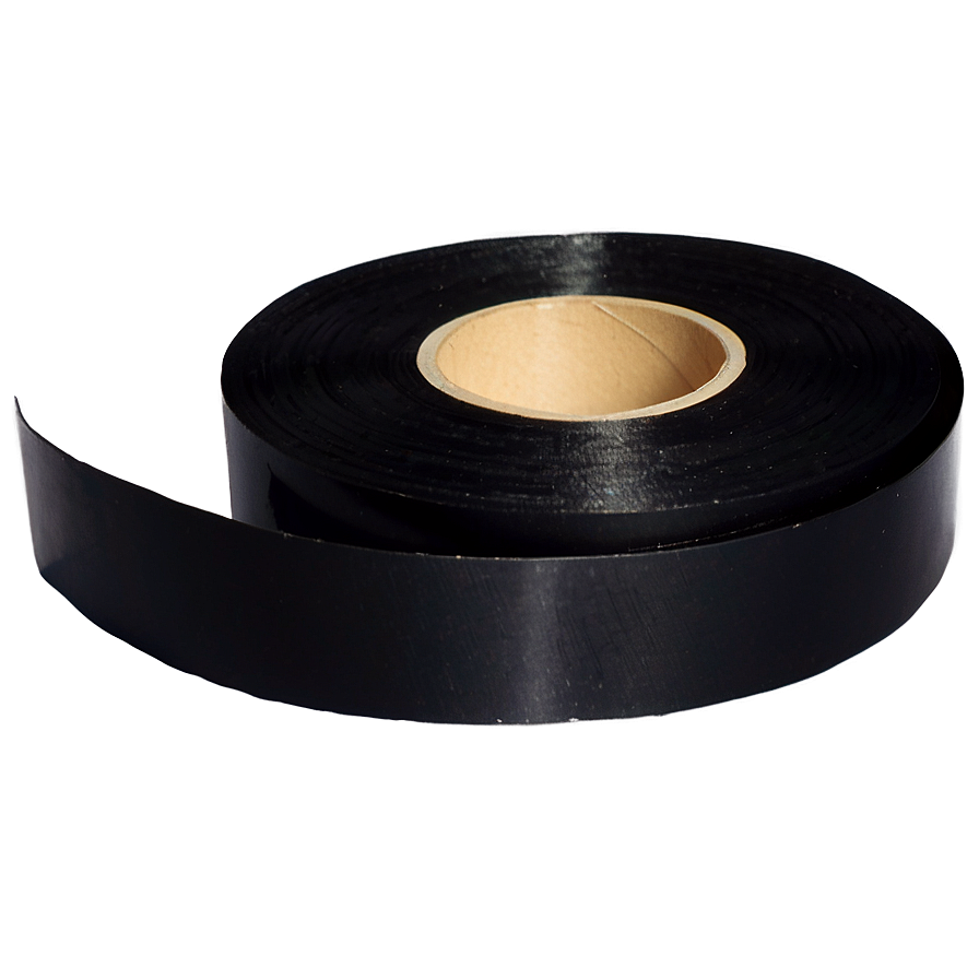 Glossy Black Tape Png 06272024 PNG image