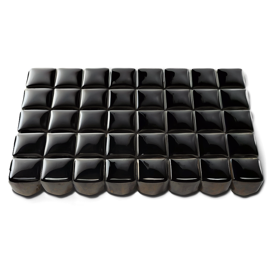 Glossy Black Tile Floor Png 06202024 PNG image