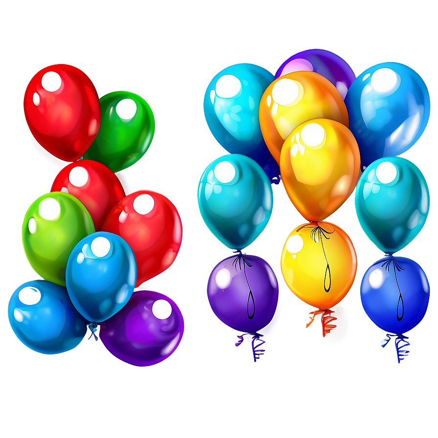 Glossy Blue Balloons Png Nqr PNG image