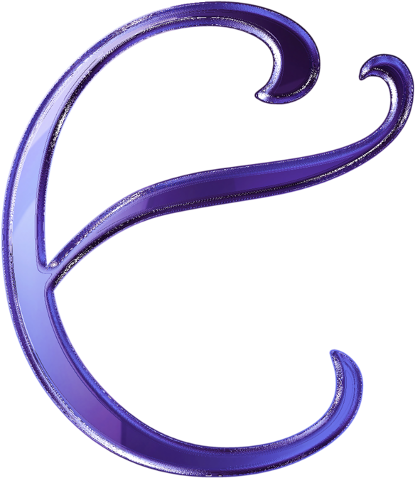 Glossy Blue Letter E Graphic PNG image
