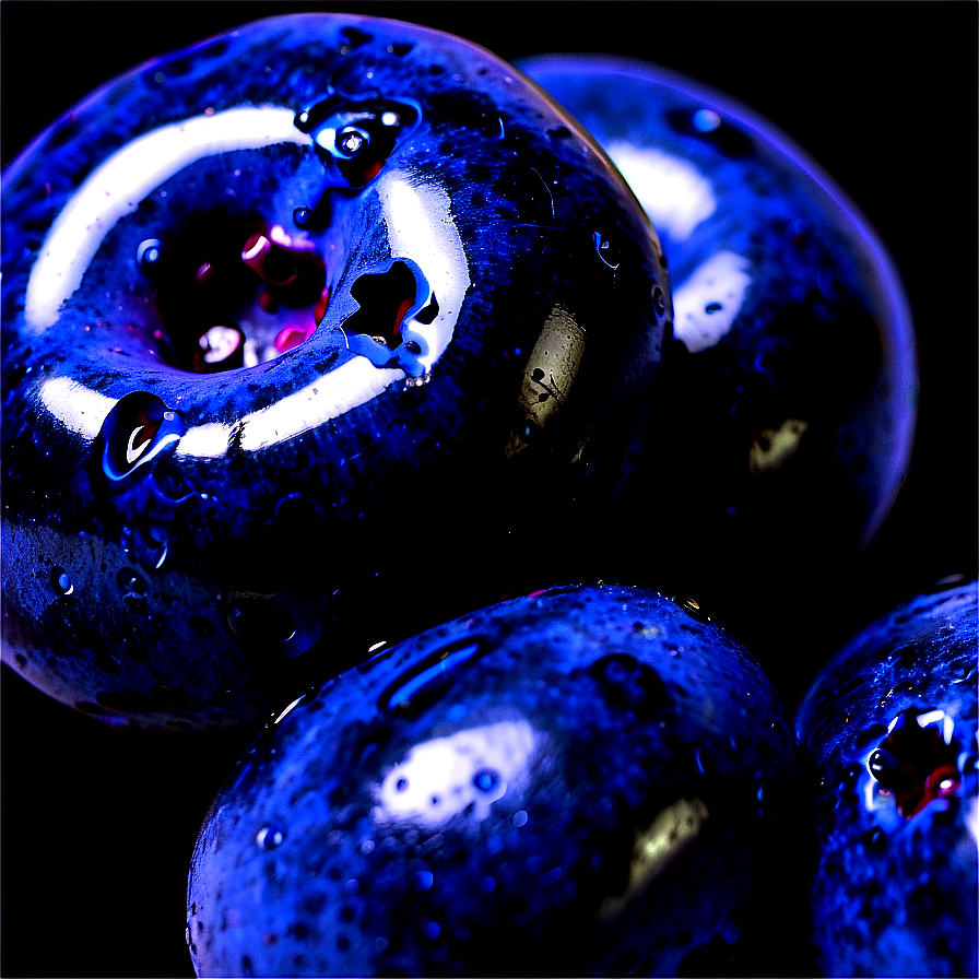 Glossy Blueberry Macro Png 05212024 PNG image