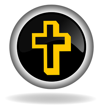 Glossy Button Cross Icon PNG image