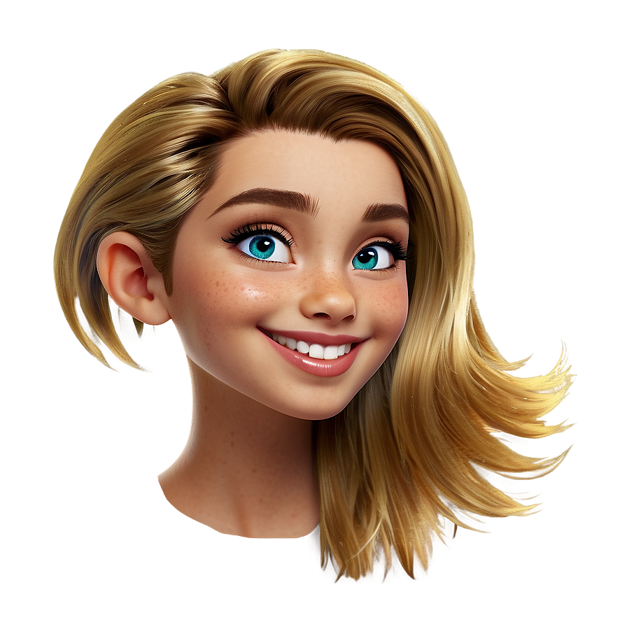 Glossy Cartoon Hair Png Jby31 PNG image