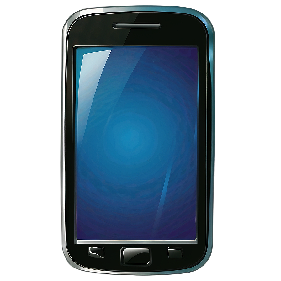 Glossy Cellphone Illustration Png Oqw54 PNG image