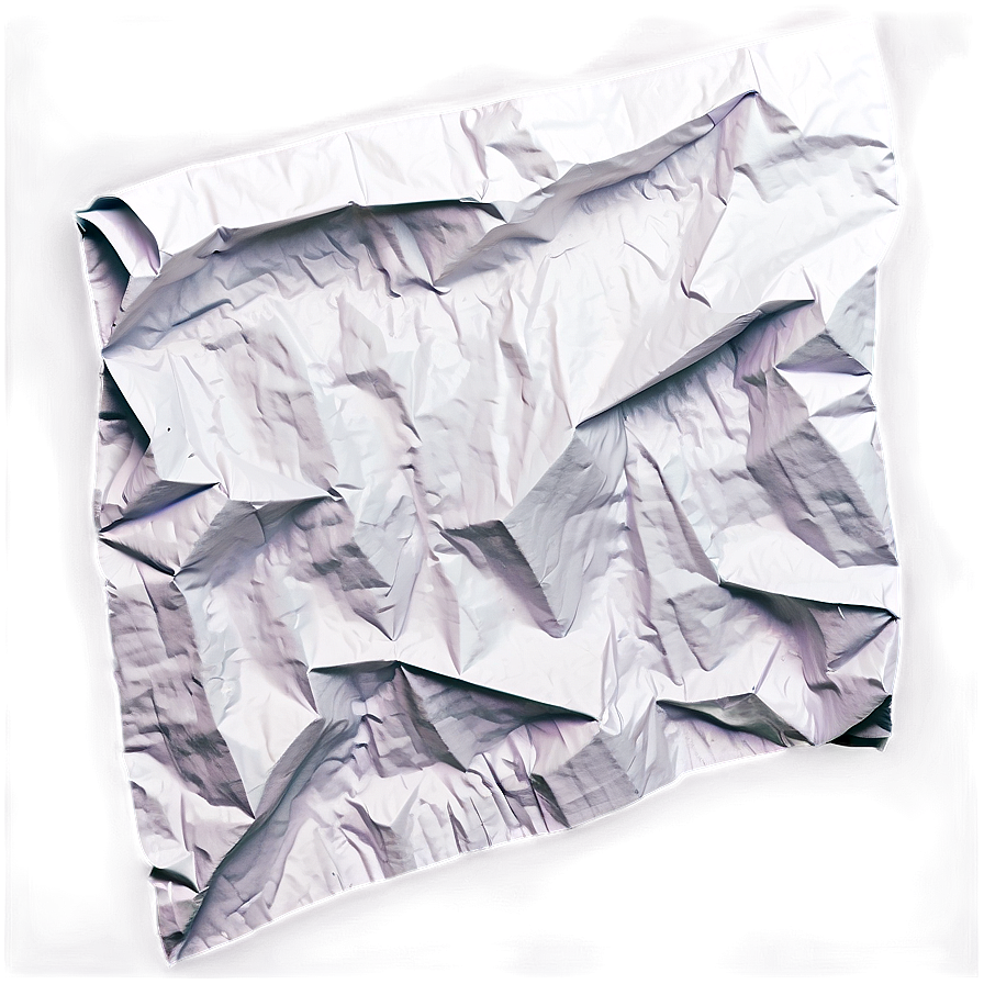 Glossy Crumpled Paper Png 05242024 PNG image