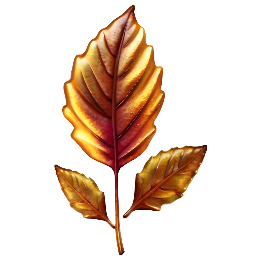 Glossy Fall Leaf Png 84 PNG image