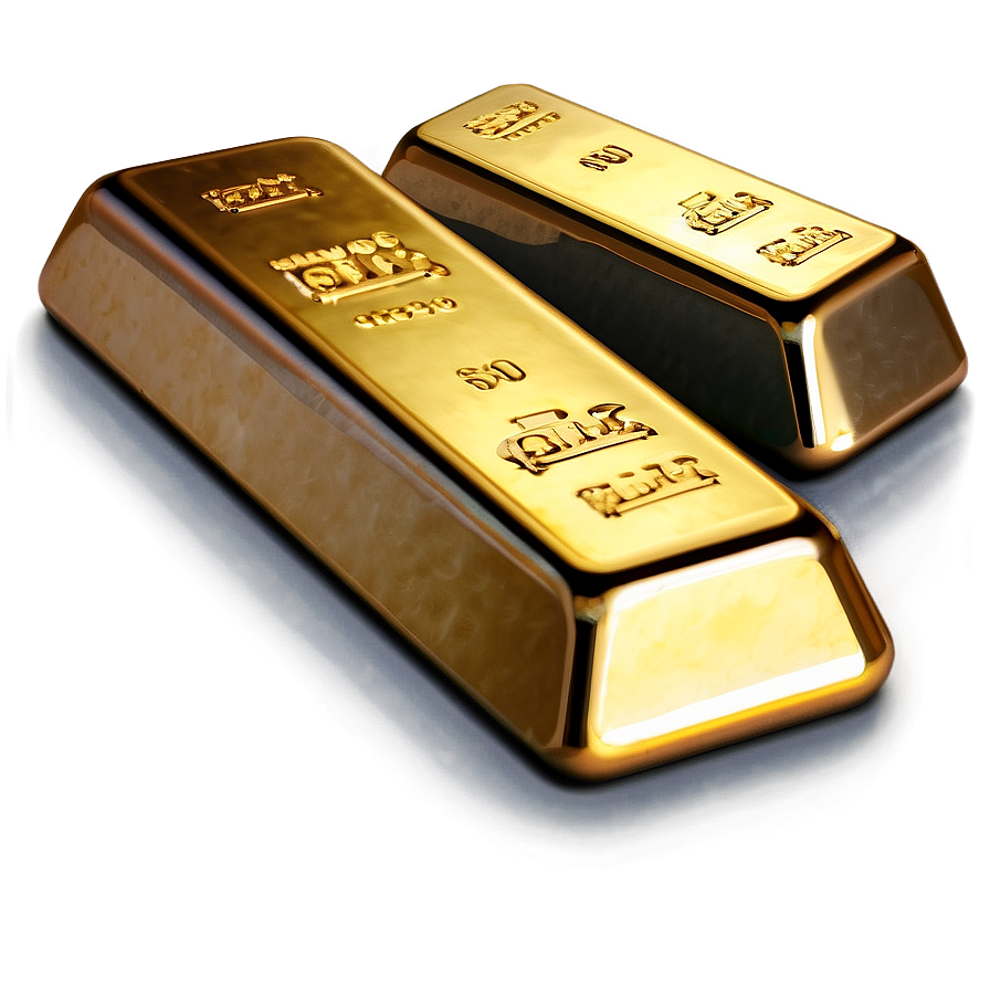 Glossy Gold Ingot Image Png 06292024 PNG image