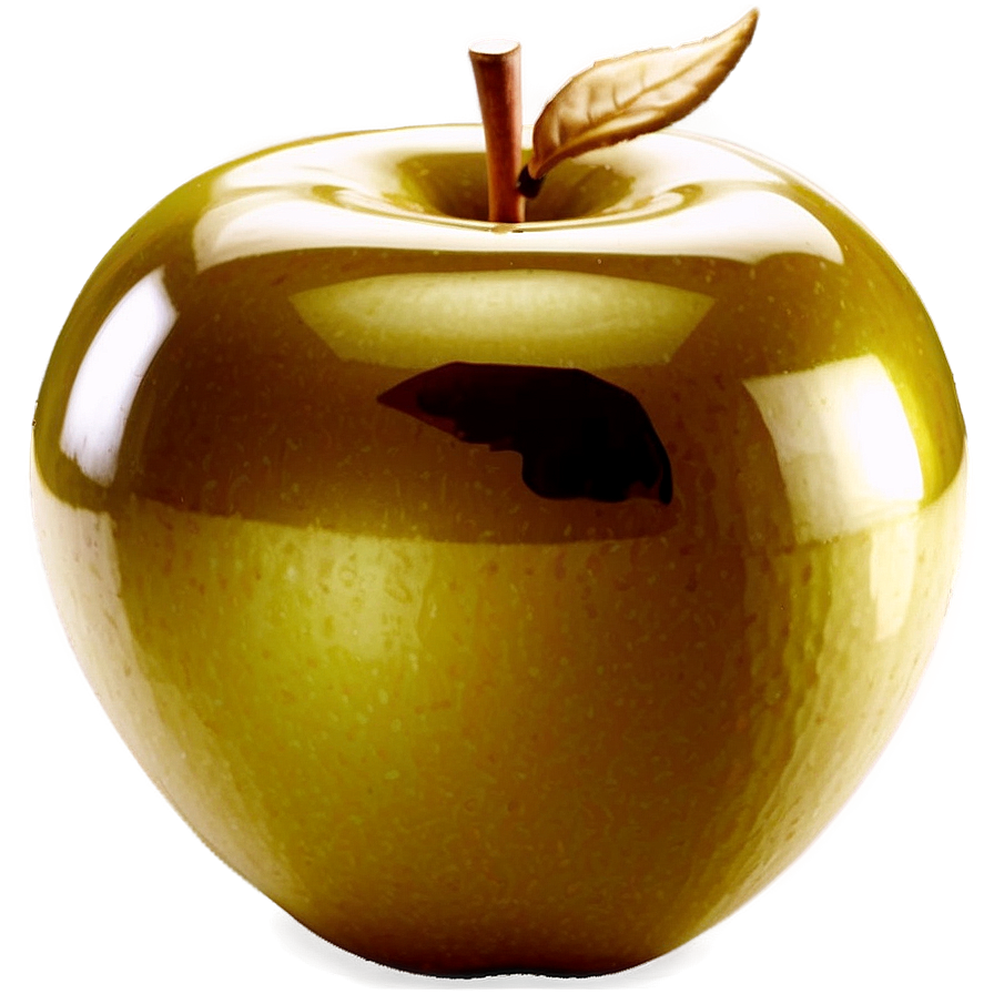 Glossy Golden Apple Png Hrc42 PNG image