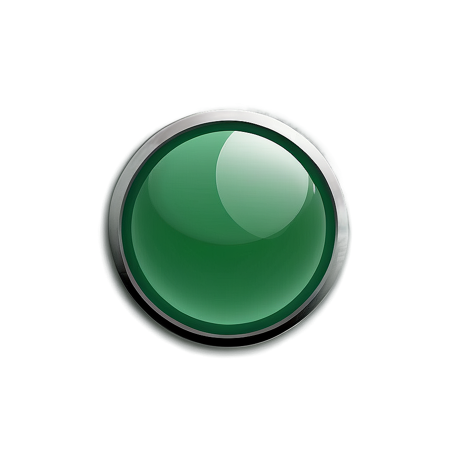 Glossy Green Circle Button Png Wcw PNG image