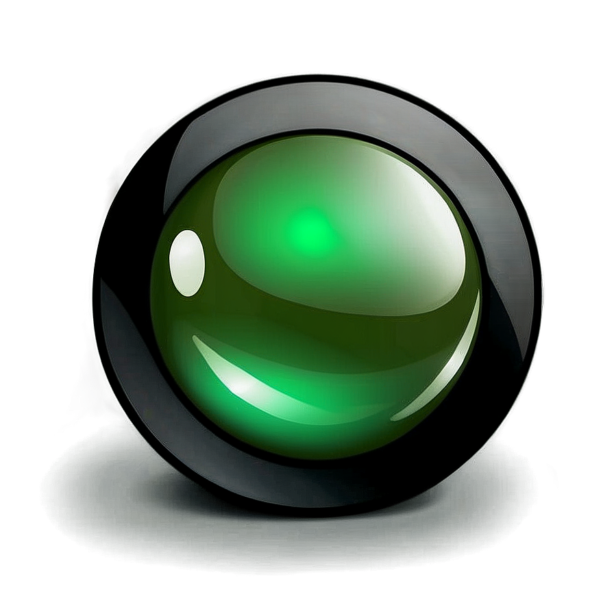 Glossy Green Gradient Button Png 14 PNG image