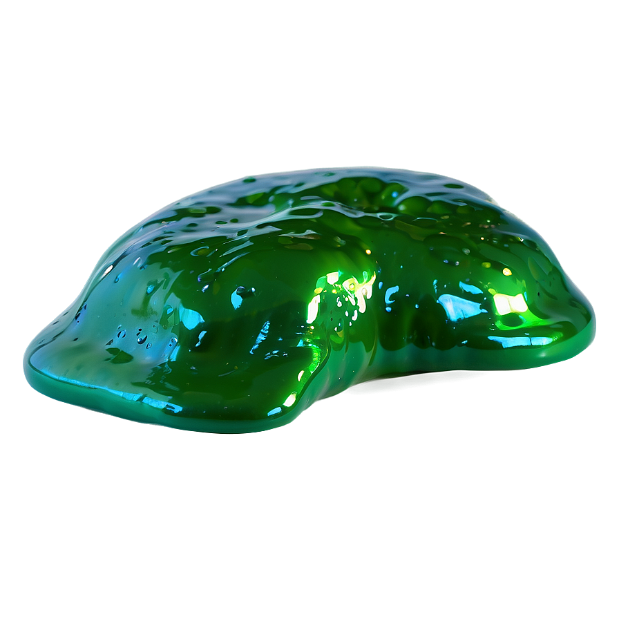 Glossy Green Slime Png 06272024 PNG image