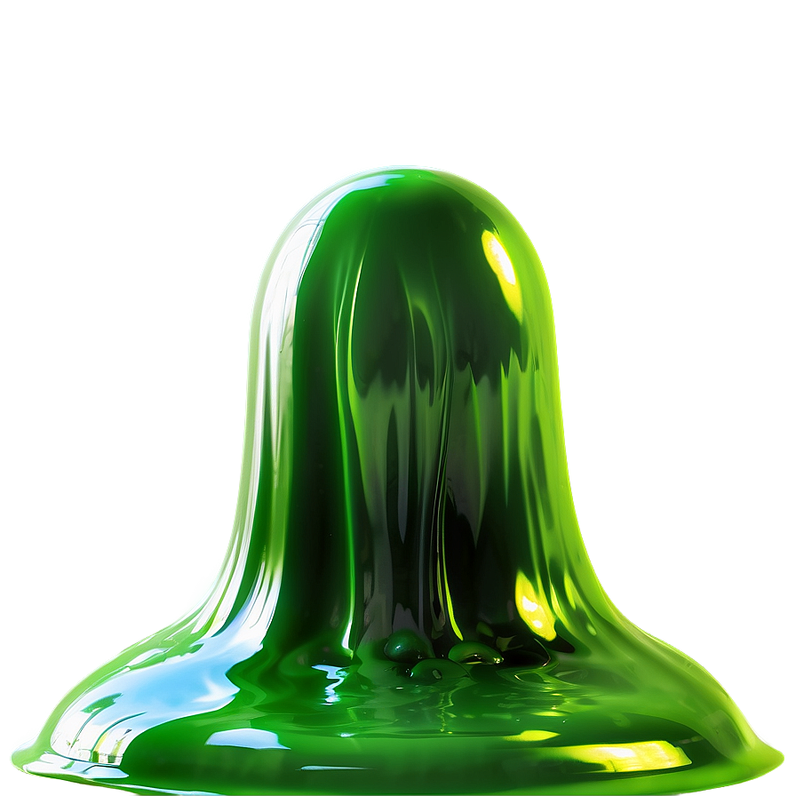 Glossy Green Slime Png 89 PNG image