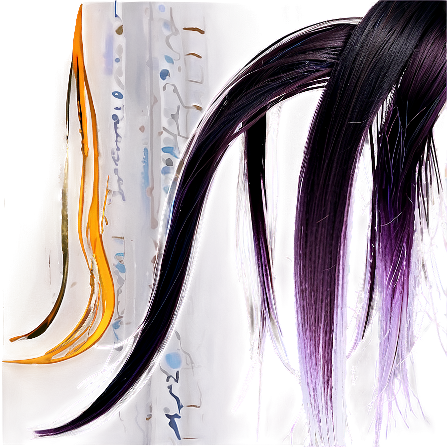 Glossy Hair Strand Png 06262024 PNG image